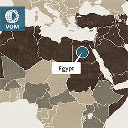 Identifying Egypt on a world map.