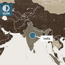 Identifying India on a world map.
