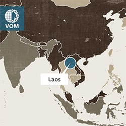 Identifying Lao People's Democratic Republic on a world map.